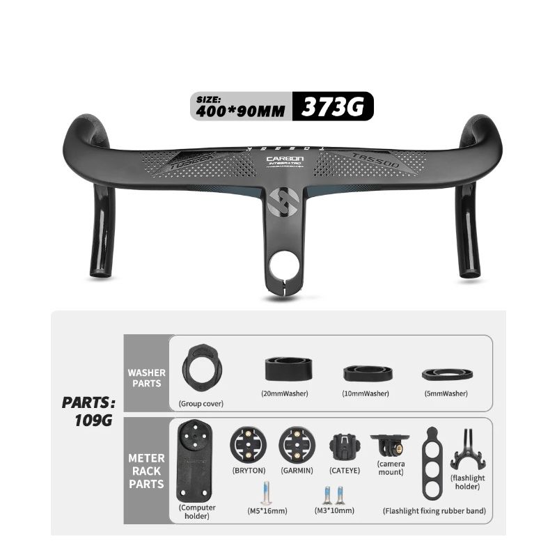 TOSEEK TR5500 Rennradlenker Vollcarbon ultraleicht matt schwarz präzise Steuerung Premium Fahrradzubehör