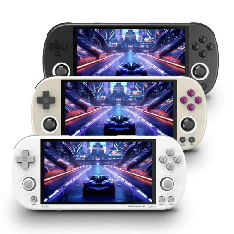 Trimui Smart Pro Vintage Handheld-Spielkonsole 4,96-Zoll-HD-IPS-Bildschirm Retro-Gaming Kompaktes Design