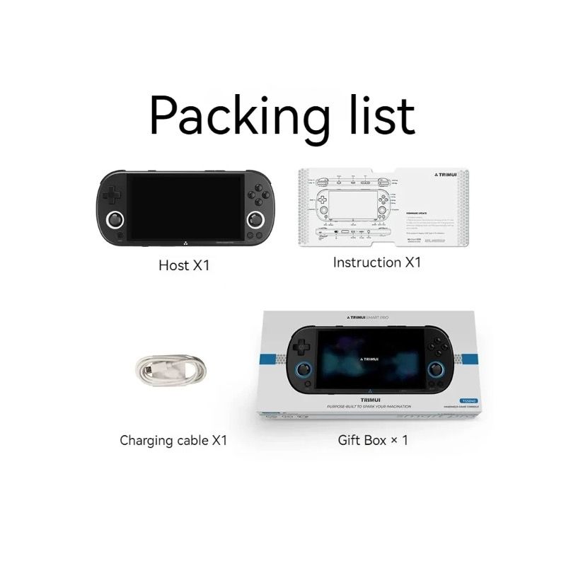 Trimui Smart Pro Vintage Handheld-Spielkonsole 4,96-Zoll-HD-IPS-Bildschirm Retro-Gaming Kompaktes Design