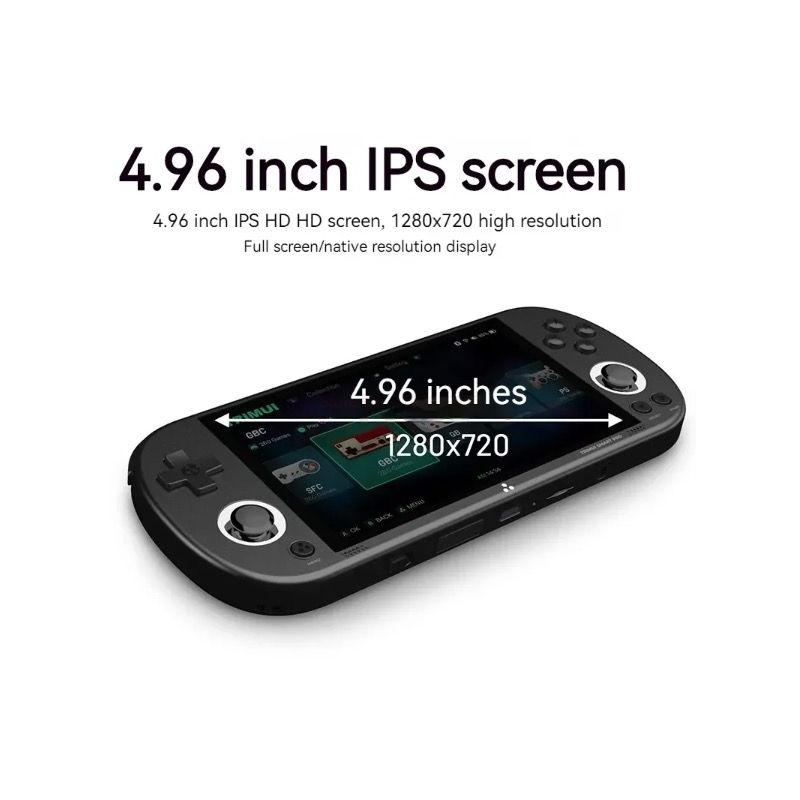 Trimui Smart Pro Vintage Handheld-Spielkonsole 4,96-Zoll-HD-IPS-Bildschirm Retro-Gaming Kompaktes Design
