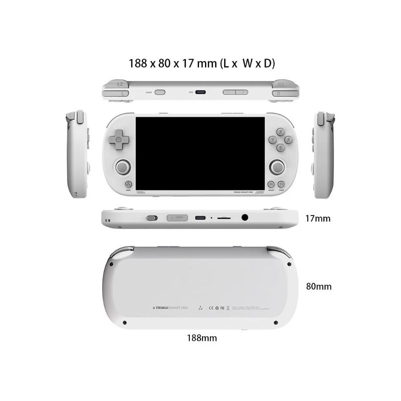 Trimui Smart Pro Vintage Handheld-Spielkonsole 4,96-Zoll-HD-IPS-Bildschirm Retro-Gaming Kompaktes Design