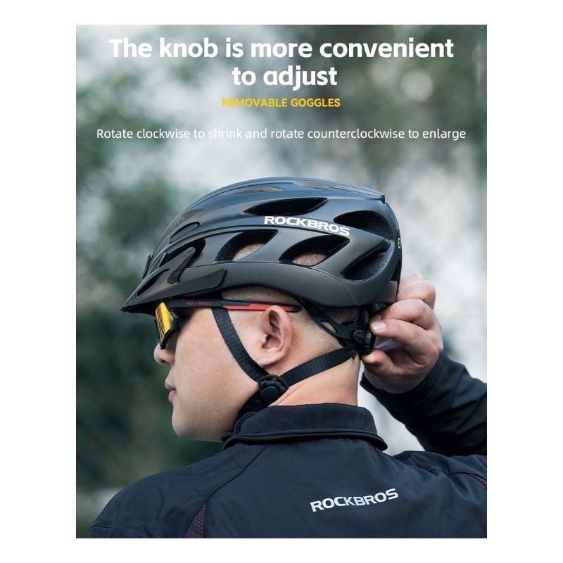 ROCKBROS Fahrradhelm ultraleicht stoßfest Anti-Schweiß perfekt für MTB & Rennradfahren mit Belüftungssystem
