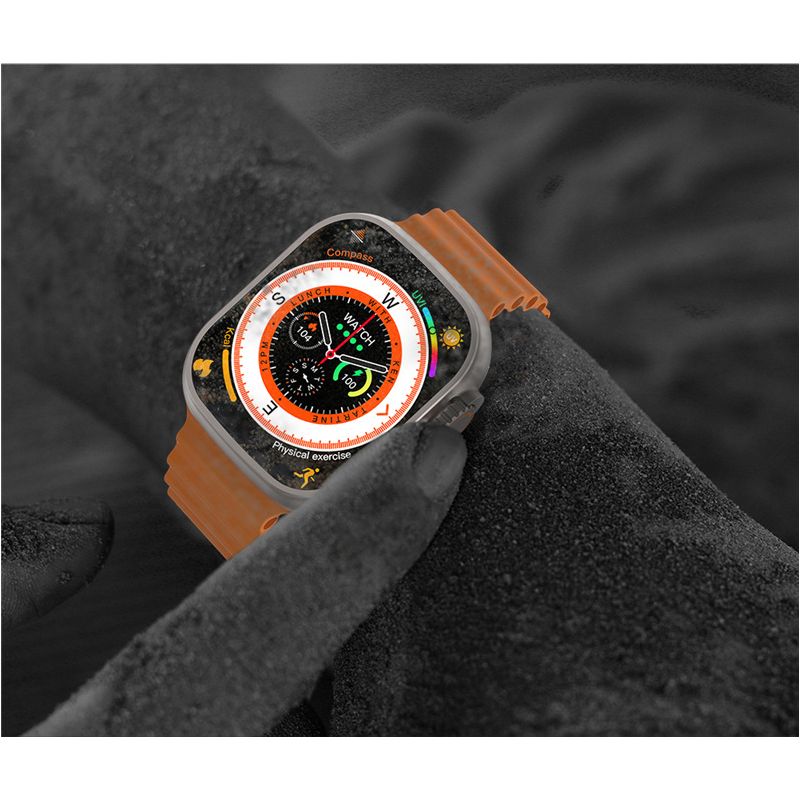 49mm Smartwatch Ultra 9 mit Bluetooth Anruf, NFC & GPS | IP68 Wasserdichte Smart Watch mit Kompass