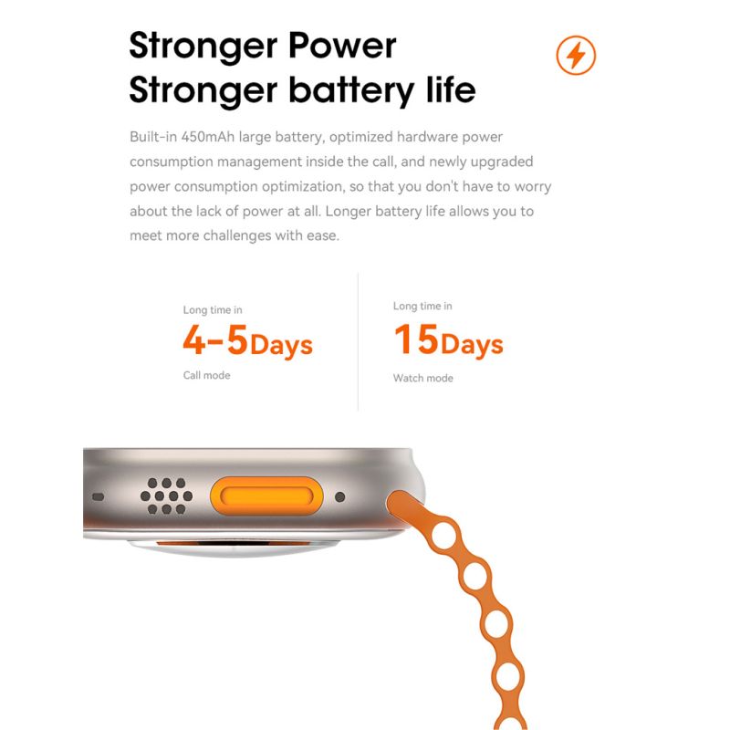 49mm Smartwatch Ultra 9 mit Bluetooth Anruf, NFC & GPS | IP68 Wasserdichte Smart Watch mit Kompass