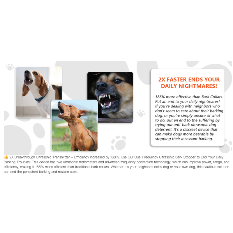 Ultraschall Bellstopper für Hunde: Effektive Bell-Kontrolle & Hundeerziehung für Nachbarschaftsfrieden
