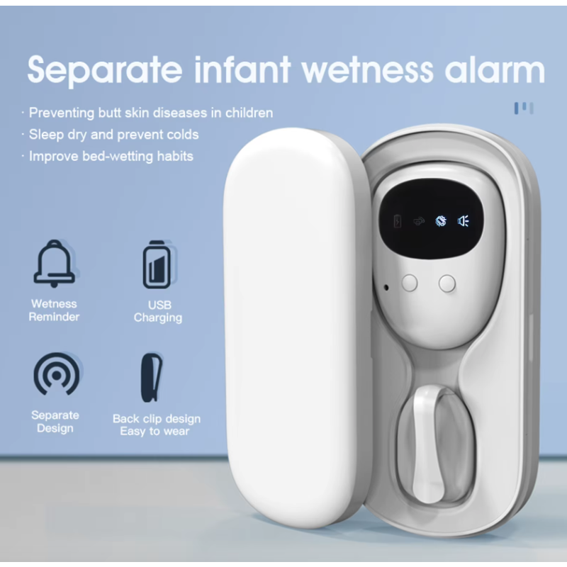 Kabelloser Bettnässer-Alarm für Jungen und Mädchen USB wiederaufladbar mit 3 Arbeitsmodi für Töpfchentraining