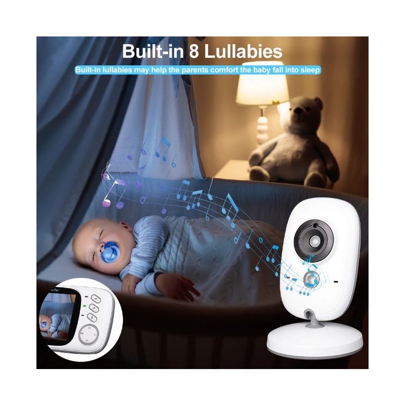 VB603 Video Baby Monitor 2.4G Übertragung Zwei-Wege-Audio Infrarot-Nachtsicht für Säuglingssicherheit