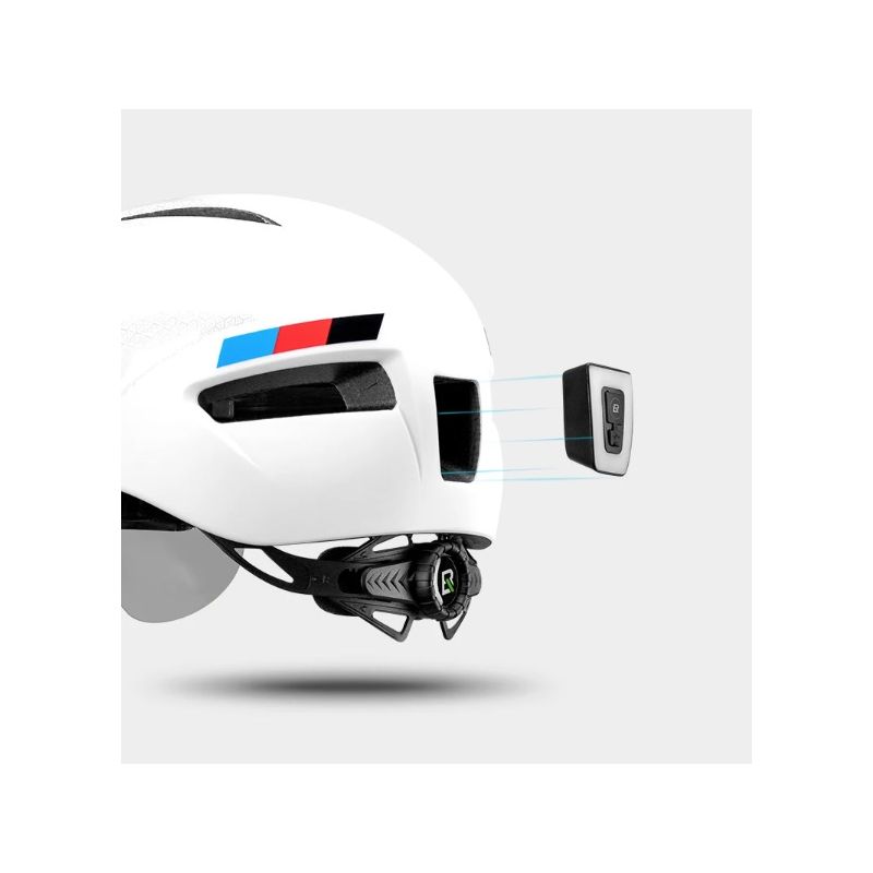 ROCKBROS Fahrradhelm mit LED-Licht ultraleichtes Design Mountainbike-Helm für Radfahrsicherheit und Sichtbarkeit