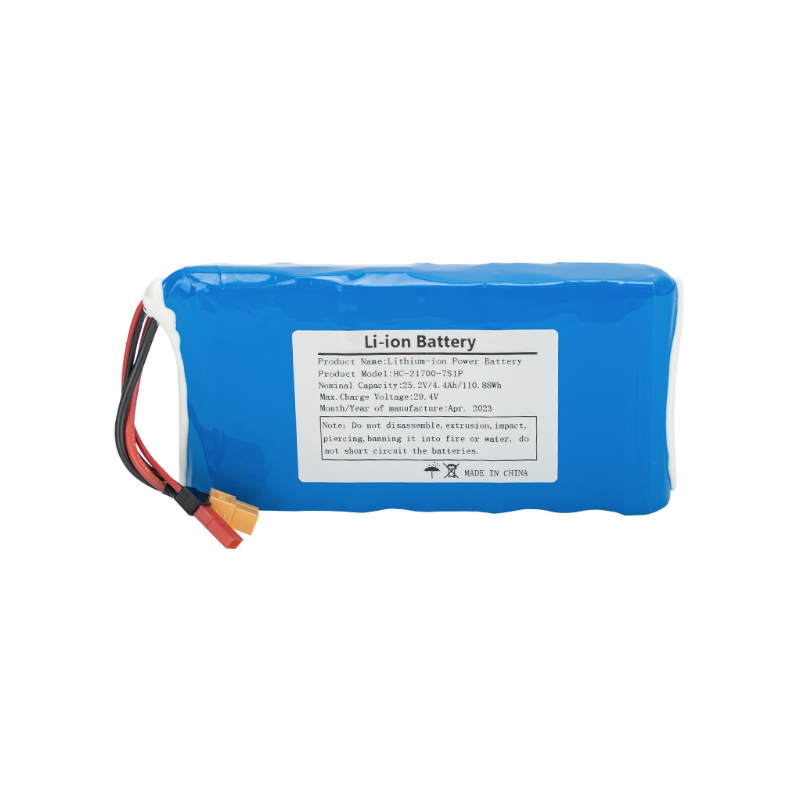 Entdecken Sie das 21700-7S1P-25.2V 5C Power-Akku  hohe Kapazität Akku für Allrad-Skateboard Energie-Lösung