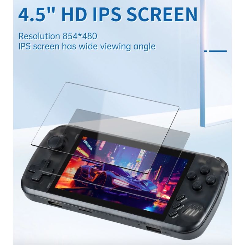 Entdecken Sie POWKIDDY X39pro tragbare Videospielkonsole 4,3 Zoll IPS großer Bildschirm Retro-Spiele PS1-Unterstützung