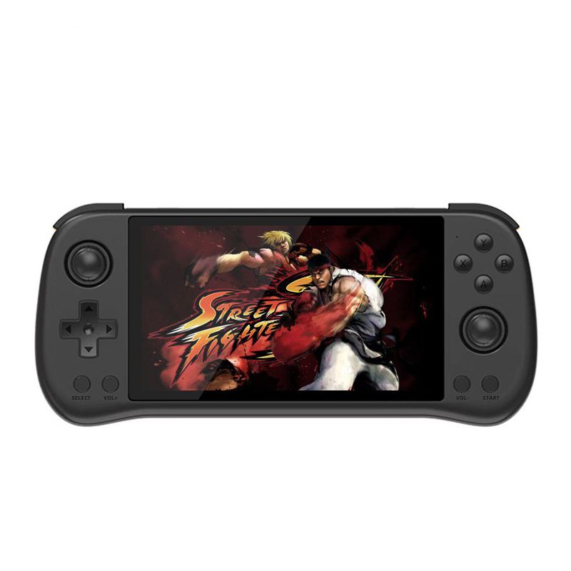 Entdecken Sie die POWKIDDY X55 Retro-Gaming Handheld-Spielkonsole mit 5.5 Zoll Bildschirm und RK3566 Prozessor