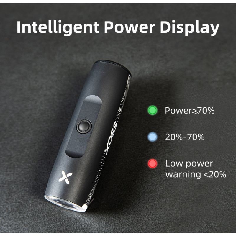 XOSS XL-1200 Fahrradlampe 1200 Lumen Fahrradzubehör wasserdicht Type-C Aufladung für sicheres Nachtradfahren