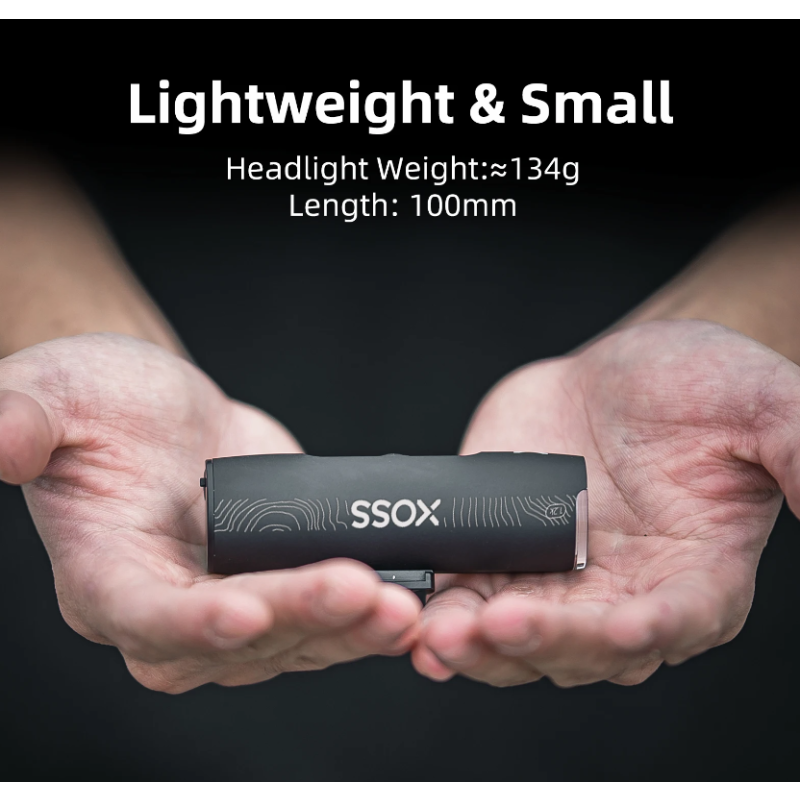 XOSS XL-1200 Fahrradlampe 1200 Lumen Fahrradzubehör wasserdicht Type-C Aufladung für sicheres Nachtradfahren