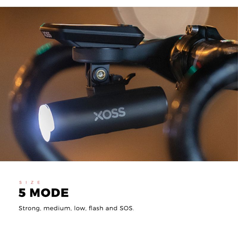 XOSS XL-400 Fahrradlicht Scheinwerfer 400 Lumen wasserdicht USB wiederaufladbar Rennradlampe für MTB Abenteuer