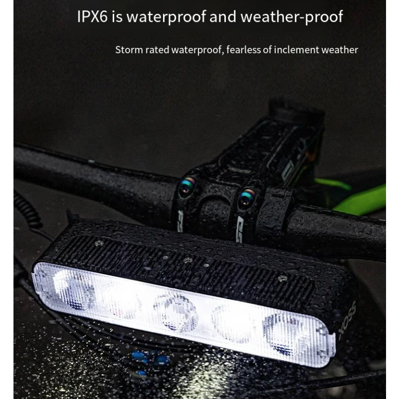 XOSS XL3000 Fahrradlicht mit 3000 Lumen wiederaufladbar wasserdicht 10 Modi für sicheres Outdoor-Radfahren