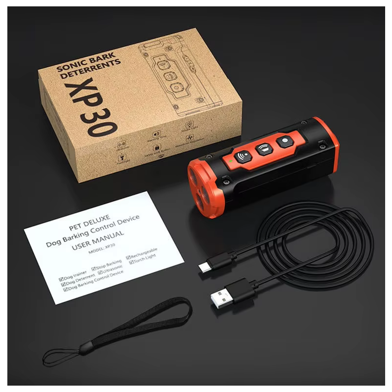 Ultraschall-Hundeabwehrgerät Wiederaufladbares Anti-Bell-Abschreckungsgerät Effektives Hundeverhaltenstraining