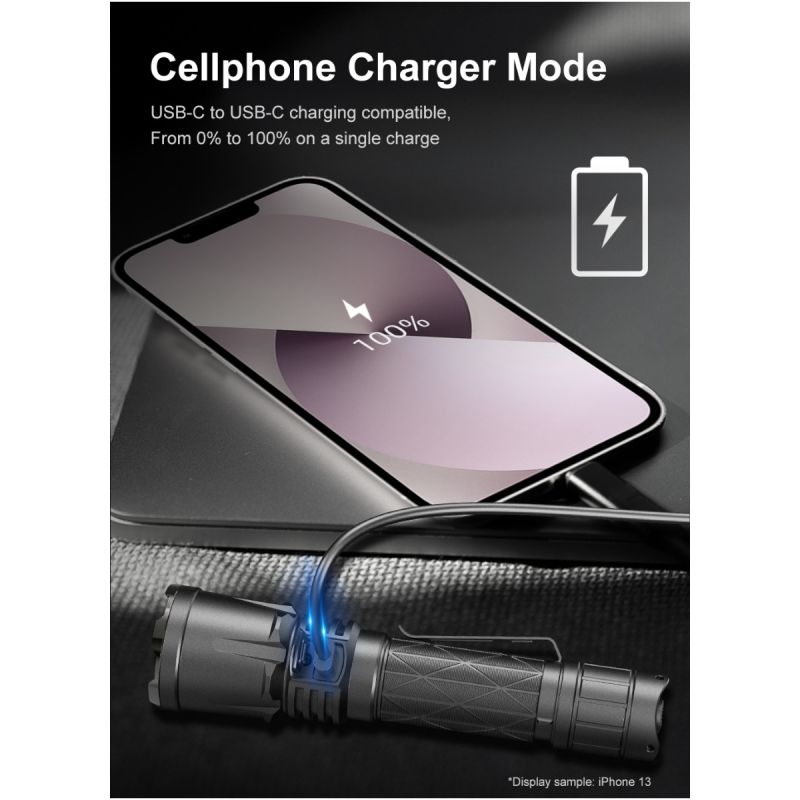 Klarus XT21X Pro Hochleistungs-Taschenlampe XHP70.2 LED 4400 Lumen Zuverlässige Outdoor-Beleuchtung