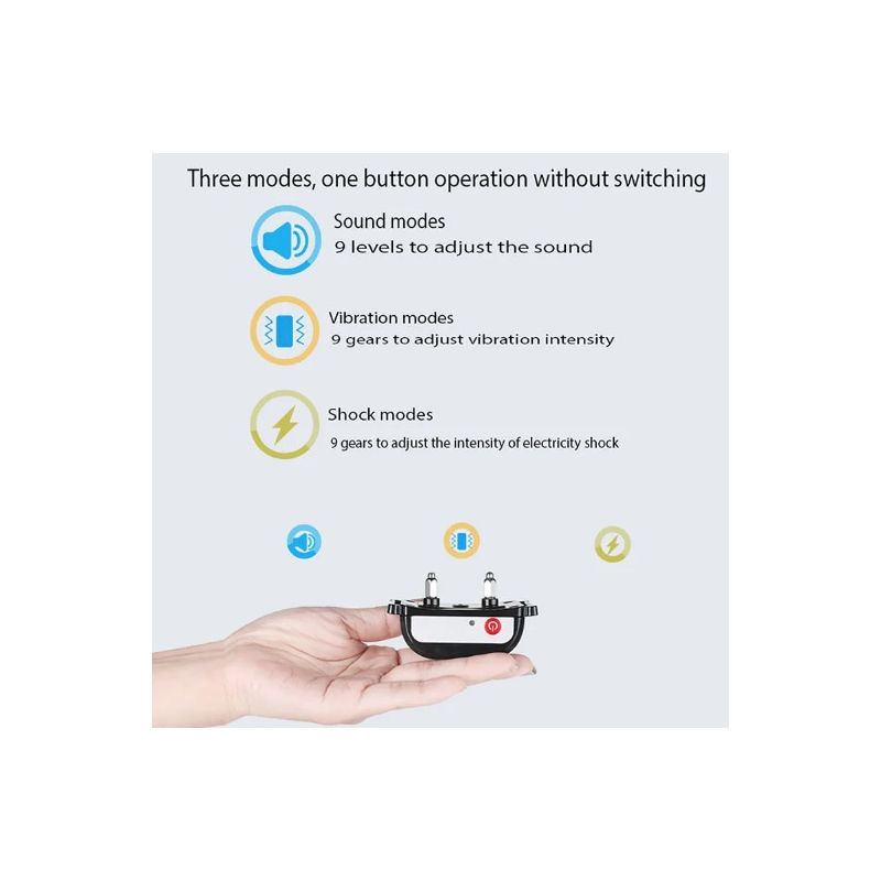 Pet Drahtloser Elektronischer Zaun mit Farbbildschirm Hundetrainer Sicheres Hundetraining Gerät für Haustiere