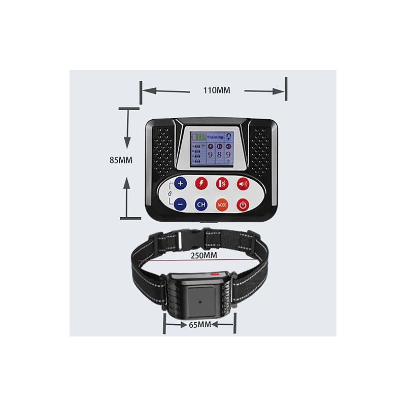 Pet Drahtloser Elektronischer Zaun mit Farbbildschirm Hundetrainer Sicheres Hundetraining Gerät für Haustiere