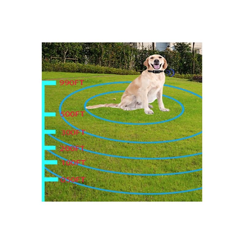 Pet Drahtloser Elektronischer Zaun mit Farbbildschirm Hundetrainer Sicheres Hundetraining Gerät für Haustiere