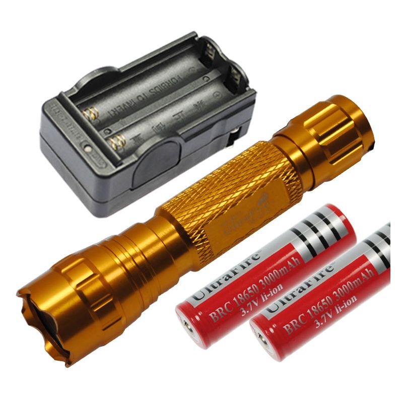 Ultrafire 501B LED Taschenlampe 1300 Lumen wiederaufladbar robust langlebig ideal für Outdoor-Abenteuer