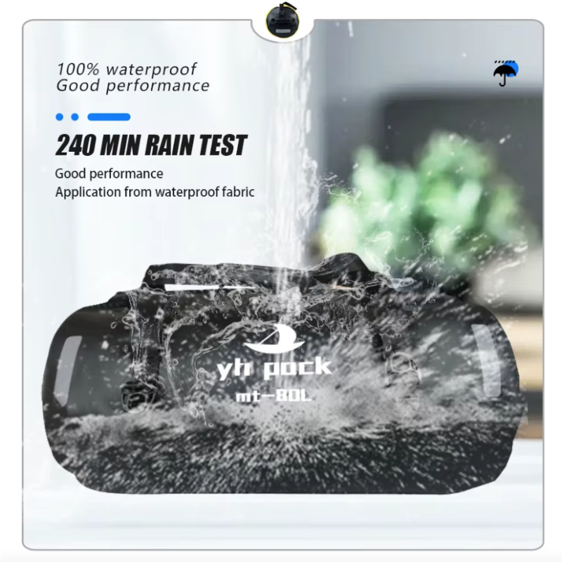 Motorradtasche Wasserdicht 40L/80L Fahrrad-Gepäckträgertasche MTB Hecktasche Satteltasche Rollverschluss 500D PVC