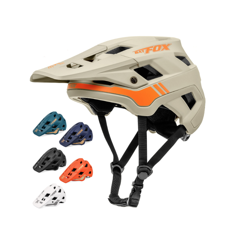 BATFOX Fahrradhelm Mountainbike-Helm für Erwachsene und Jugendliche Leichter verstellbarer Helm in Farben