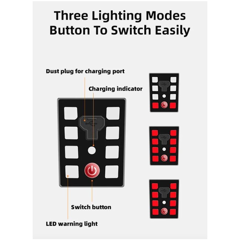 ROCKBROS Fahrradhelm mit LED Rücklicht wiederaufladbar ultraleicht MTB Rennradhelm für optimale Sichtbarkeit