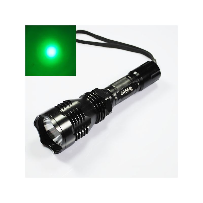 UniqueFire HS-802 grün LED-Taschenlampe für Outdoor-Enthusiasten robust wasserdicht 500m Reichweite Neu