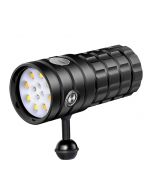 NiteBeam UV 395-400NM Tauchen Taschenlampe 8 XHP50 Weißes Licht / 4x rotes Licht / 4x UV-Licht LED-Tauchfackel-Taschenlampe