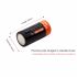 16340 650mAh 3.7V Micro USB wiederaufladbare Li-Ion Batterie langlebige und effiziente Energiequelle