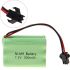 Ni-MH 7,2V 800mAh Akku Pack, wiederaufladbare 3A Batterie mit SM-Stecker für Spielzeugauto, langlebig