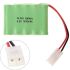 NI-MH AA 6V 1800mAh Batterie Akku-Pack mit großem weißem Stecker I Modellbau Spielzeug RC Akku I Hohe Kapazität, kein Memory-Effekt