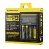 Nitecore D4 Digicharger intelligentes Laden LCD-Anzeige kompatibel mit Li-Ion 18650 14500 Ni-MH Batterien