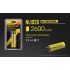 NITECORE 18650 NL1826 Li-Ion-Akku 2600mAh 3.7V wiederaufladbar für Taschenlampen und Kameras Campingzubehör