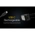 NITECORE NU25 UL leichte Stirnlampe 400 Lumen wiederaufladbar USB-C Dual Beam optimal für Outdoor-Abenteuer