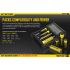 Nitecore D4 Digicharger intelligentes Laden LCD-Anzeige kompatibel mit Li-Ion 18650 14500 Ni-MH Batterien