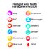 ET570 Smartwatch: Blutzucker- & EKG-Gesundheitsuhr. Herzfrequenz, Blutdruck, Fitness-Tracker, IP68 iOS/Android