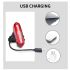 USB-wiederaufladbares Fahrradrücklicht LED-Fahrradrücklicht mit COB-Lampentechnologie langlebige Batterie