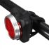 HJ-030 USB wiederaufladbare Fahrradleuchte 3 LEDs 4 Modi kompakt wasserdicht starkes Licht Fahrradsicherheit