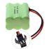 Umweltfreundlicher 7,2V AA 1800mAh Ni-MH Akkupack SM-Stecker hohe Kapazität für Spielzeugautos und Modellflugzeuge