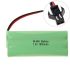 7.2V AA 1800mAh Ni-MH umweltfreundlicher Akku mit SM-Stecker für Spielzeugautos Modellflugzeuge und mehr