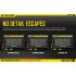 Nitecore D4 Digicharger intelligentes Laden LCD-Anzeige kompatibel mit Li-Ion 18650 14500 Ni-MH Batterien