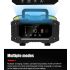 FOXSUR tragbares Autobatterie-Ladegerät 12V 24V für AGM LiFePO4 und Blei-Säure-Batterien mikroprozessorgesteuert