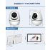 ABM501 Video Baby Monitor 2.4G Wireless 5.0 Zoll LCD mit Nachtsicht Tragbar für Familiensicherheit