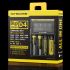 Nitecore D4 Digicharger intelligentes Laden LCD-Anzeige kompatibel mit Li-Ion 18650 14500 Ni-MH Batterien
