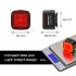 Enfitnix Cubelite III Smart Rücklicht 30 Lumen Fahrradsicherheit Ultrahelles Nachtwarnlicht USB-Aufladung