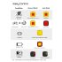 Enfitnix Cubelite III Smart Rücklicht 30 Lumen Fahrradsicherheit Ultrahelles Nachtwarnlicht USB-Aufladung