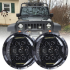 7 Zoll Motorrad LED Scheinwerfer Harley Jeep Wrangler Offroad 75W IP67 Wasserdicht Beam DRL Zubehör