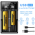 Vielseitiges USB LCD Batterie Smart Ladegerät für 18650 3,7 V und Ni-MH AA AAA mit intelligenter Ladestatusanzeige